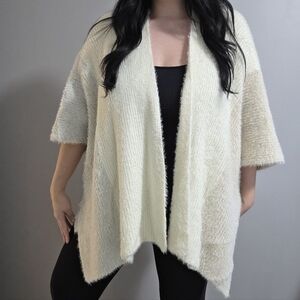 Jackson Rowe Colorblock Eyelash Knit Cardigan